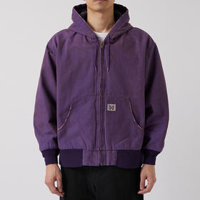 Needles Zipped Work Hoody 水洗破坏加工内胆夹棉连帽工装夹克