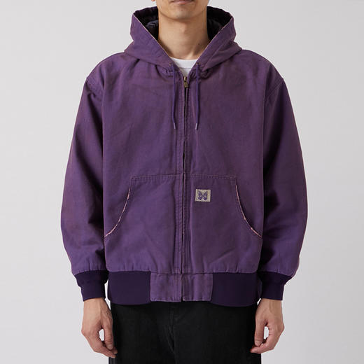 Needles Zipped Work Hoody 水洗破坏加工内胆夹棉连帽工装夹克 商品图0