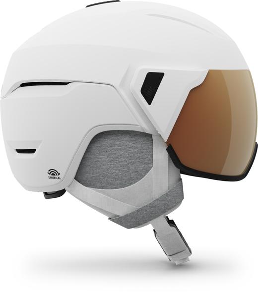 【七折特卖】GIRO GR ARIA SPHERICAL MAT WHT MIPS球体技术  盔镜一体滑雪头盔 7135785 商品图1