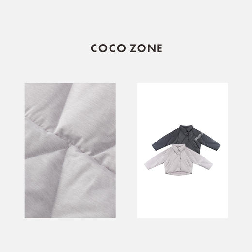COCO ZONE 秋冬90鹅绒高级感菱格立领羽绒服CC2D2700 商品图2