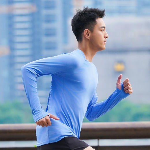 多威款长袖T恤男圆领衫健身跑步运动服2342359 商品图4