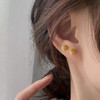 Winy925纯银金色年华耳钉送女友闺蜜节日生日礼物 商品缩略图3