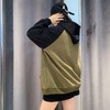 MZ连帽拼色大图长袖卫衣41030（绿） 冬季 144070050321 商品缩略图1