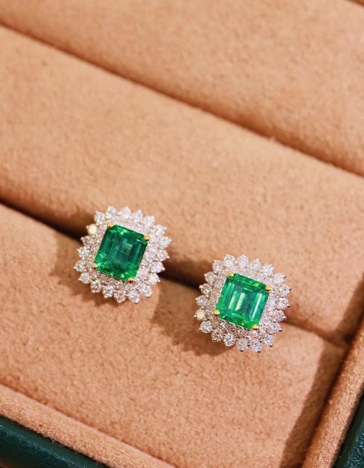 1.46克拉祖母绿耳钉 商品图3