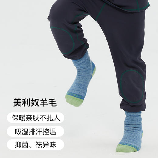 OUTnABOUT出门走走 24秋冬新款 儿童美丽诺羊毛保暖中筒袜 商品图2