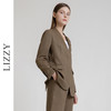 LIZZY早秋老钱风亚麻长袖宽松商务休闲西装外套女767657 商品缩略图2