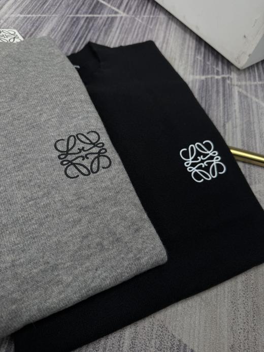 LW 2024冬季新款  经典刺绣LOGO 薄款休闲羊毛混纺圆领针织衫/毛衣 特惠 Z-12062 商品图0