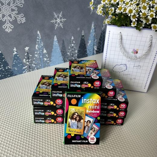 mini彩虹3寸相纸1盒10张，便宜微盒损，日期新鲜，现货速发，富士所有mini系列相机通用 商品图0