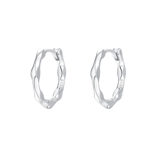 【无尽之灵】S925银几何素圈莫比乌斯环耳饰【YXS-E3963】 商品图4