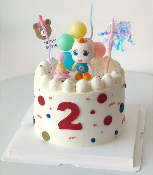 jojo女孩男孩周岁蛋糕 商品图0