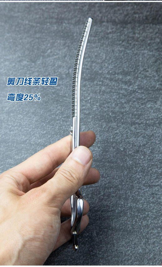 弯自然剪 意大利BravuraGroom-那不勒斯Naples系列 A3T2-70 弯礼尅剪 打薄精修 商品图2