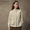 Famecoco范可儿中式立领双色棉麻加厚衬衫FAC8BH001 商品缩略图1
