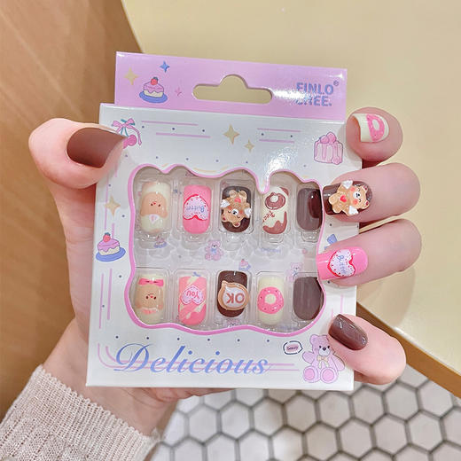 纪念日百货X-603指尖烘焙穿戴美甲假指甲159854278 商品图2