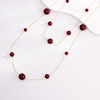 yszz-11001法式安可拉红琉璃贝珠双圈项链-RJ022 商品缩略图3
