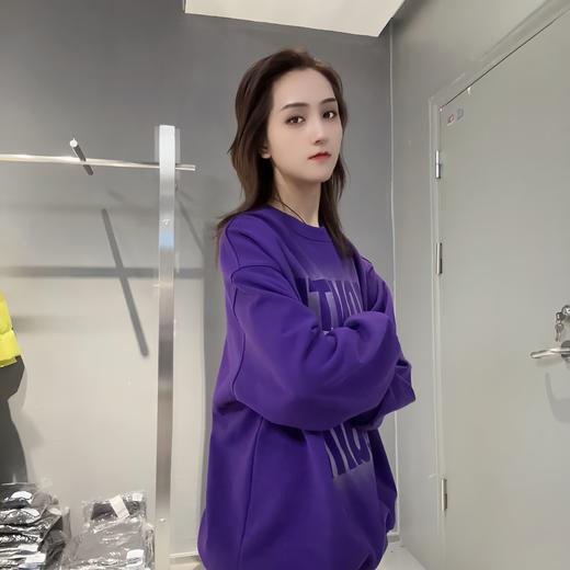 ZB1圆领大字母图案卫衣41005（紫黑） 冬季 944010240321 商品图2