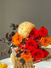 【始于心动】红玫瑰4支+橙色牡丹菊1支+巧克力泡泡多头玫瑰2支+橙色玫瑰2支+红继木5小支 商品缩略图9