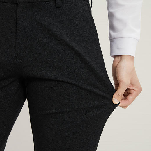 【针织弹力】柒牌男装休闲裤男2024秋季新款时尚百搭修身直筒长裤127H72220 商品图2