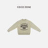 COCO ZONE 复古慵懒风字母圆领长袖套头卫衣CC1D2517 商品缩略图0