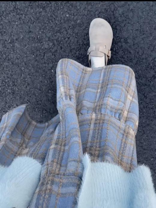 <曾小咸推荐>毛呢格纹蛋糕裙 日常价159/件 活动价89.99 ！【预售款，预计3-15天发货】 商品图5