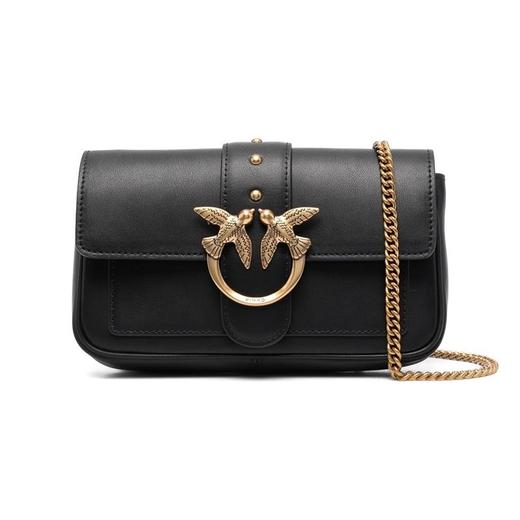 PINKO女士WomenClassic Icon 人字纹图案绗缝斜挎包发发奇  小号  【G】 商品图0