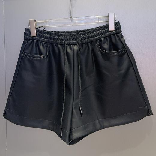 N橡筋腰头基础皮短裤41025（黑） 冬季 144030150321 商品图0