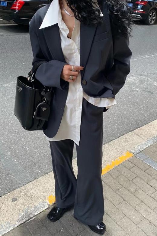 Kai & Kiera 率性黑色西装长裤套装 14160 商品图1