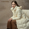 Famecoco范可儿中式立领连帽长款羽绒服FAC8AH008 商品缩略图1