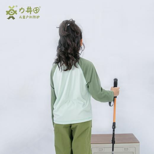 儿童户外秋冬款 透气吸湿速干高倍数防晒UPF200+圆领长袖T恤 L2431S107CGN 商品图8