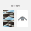 COCO ZONE 复古彩条纹显瘦长袖毛针织衫上衣CC1D2486 商品缩略图2