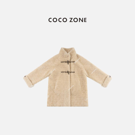 COCO ZONE 秋冬小香风立领牛角扣长袖外套CC2D2550 商品图0