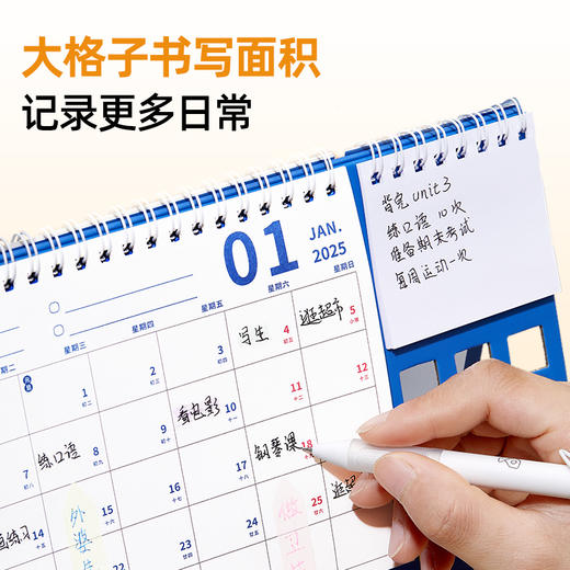 猫太子自律台历2025年新款日历办公室创意高档月历家用桌面摆件挂历儿童寒假学习计划表 商品图4