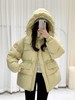 【YW】无忧购韩版抽绳收腰显瘦小个子连帽百搭50%白鸭绒羽绒服24012（截单后7天发货)25年清仓捡漏 商品缩略图1