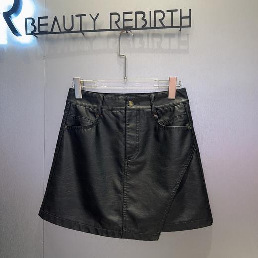 N百搭不规则PU皮半裙 冬季 991174323239 商品图3