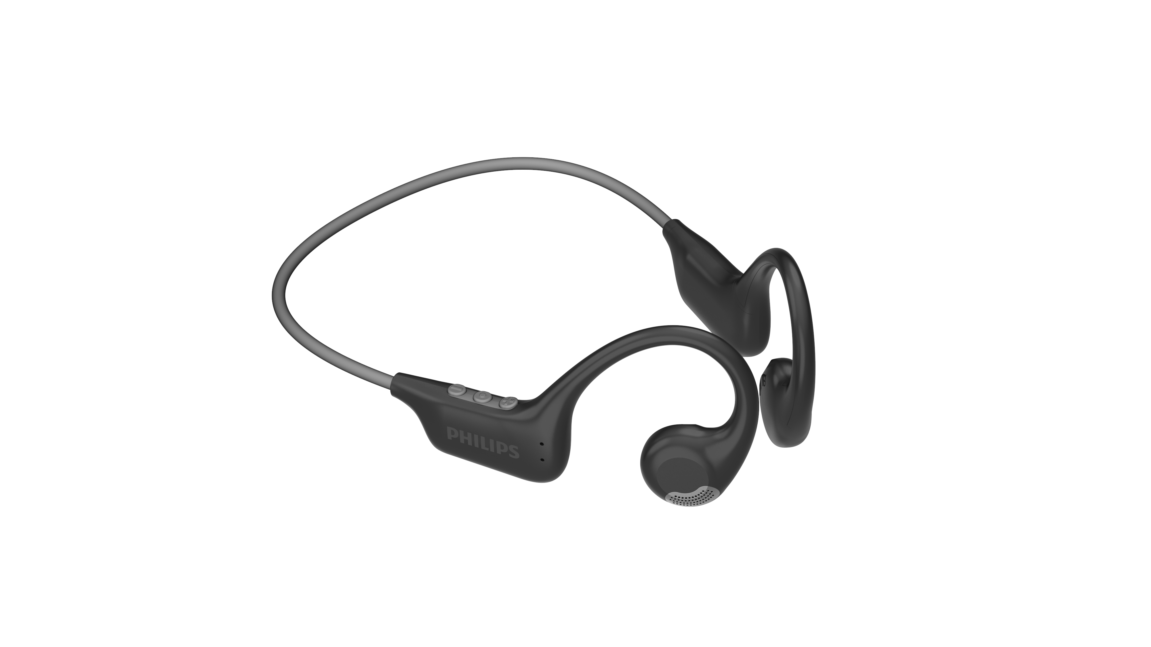 飞利浦 | 骨传导概念挂耳式真无线夹式蓝牙耳机TAA1708黑色/白色