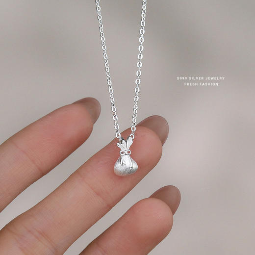 【小福袋】S999银转运拉丝项链【YXS-A3851】 商品图2