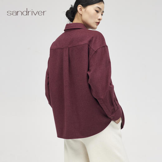 西藏羊绒呢新中式衬衫SJF96W309N 商品图3