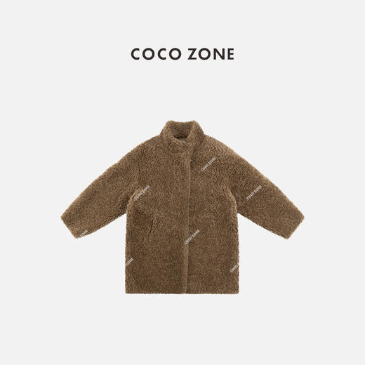 COCO ZONE 秋冬100绵羊毛立领长袖外套保暖上衣CC2C2243 商品图0