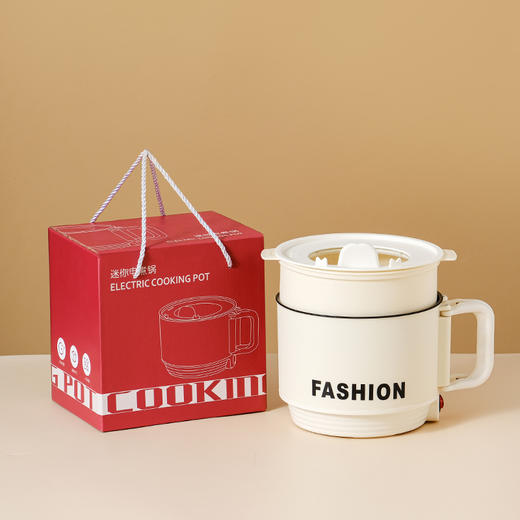 【双耳小煮锅，精美礼盒，安全功率】折叠电煮锅 多功能一体电蒸锅 小电锅火锅 学生宿舍泡面锅礼品锅-QQ 商品图8