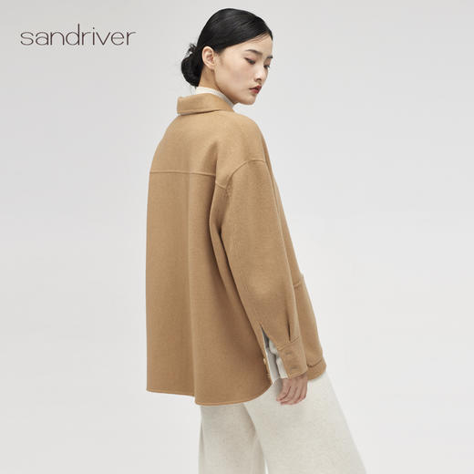 西藏双面呢羊绒女外套SJF96W272N 商品图5
