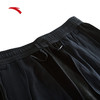 安踏（ANTA）针织运动长裤男秋冬新款加绒直筒黑色休闲运动裤子152447315N 商品缩略图1