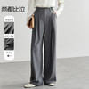 【内购】25年春通勤系列都市白领高级窄版阔腿裤女垂感显瘦直筒休闲西装裤-57880 商品缩略图0
