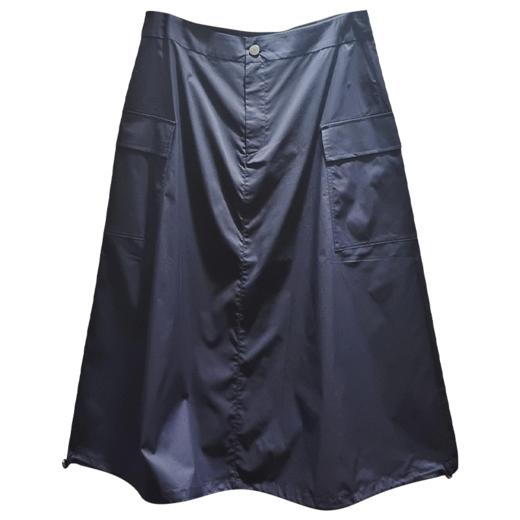 VIVIAN LIU R2414002梅春女装新款时尚腰部系扣下摆抽绳A字半裙 商品图4