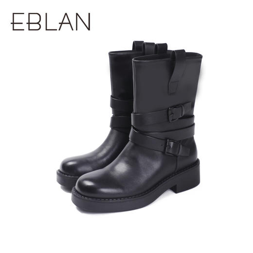 伊伴冬季时尚潮流女靴单靴B24525801 商品图4