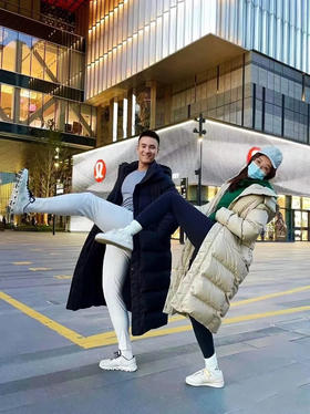 原单lu长款九格鹅绒羽绒服