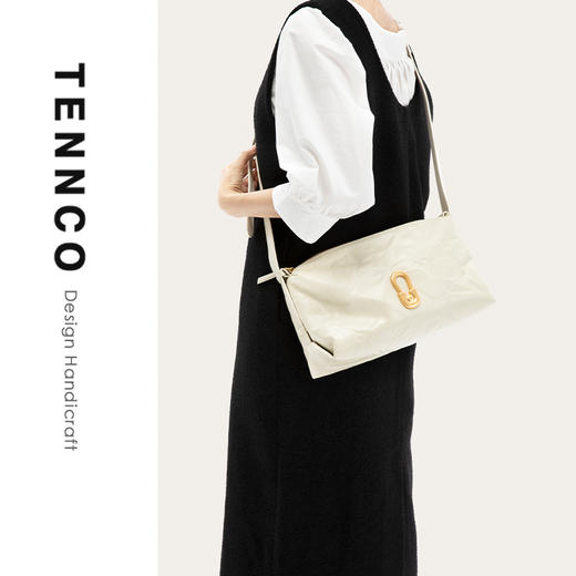 TENNCO【大白金包】2024新款植鞣皮枕头包通勤大容量单肩斜挎女包 商品图1