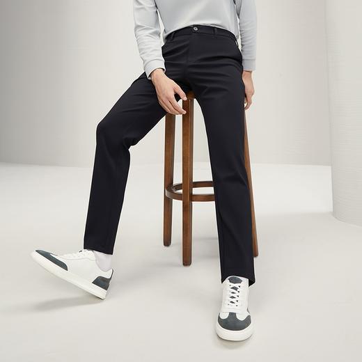 【 针织弹力】柒牌男士休闲裤2024秋冬新款商务通勤上班直筒长裤127H72320 商品图1