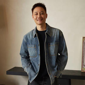 【顺丰包邮】05714 洛诗琳设计感北欧自然风男女同款牛仔衬衫1002