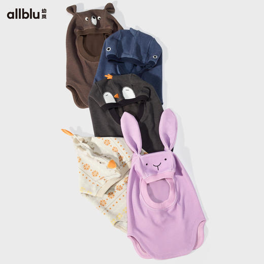 门店限定-【单件直降】【冬Vol.1】幼岚童装「安心德绒」带帽围脖防风保暖24年冬新款儿童男女童围脖ZY 商品图2