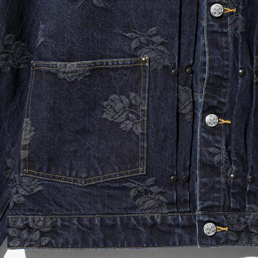 Needles M.W. Jean Jacket - 13oz Denim 玫瑰提花复古牛仔夹克 商品图2