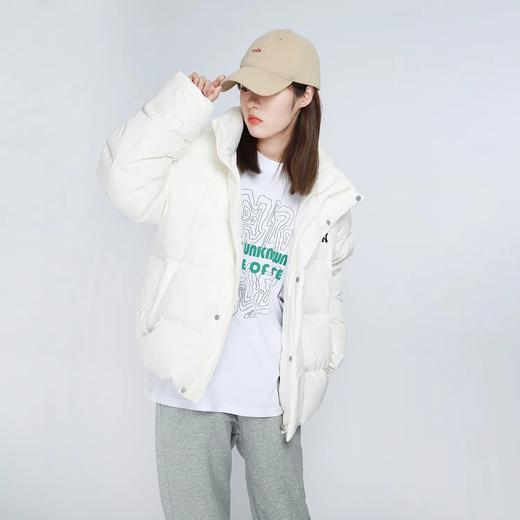 优选丨【双节特惠：奥莱仓直发】MLB秋冬男女情侣短款羽绒服/纯色徽标毛领连帽羽绒服 时尚百搭 防风保暖 商品图2